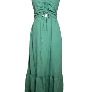 green emerald velvet dress Z Supply Winslet Maxi Dress- Black – laurel e. boutique main image 0